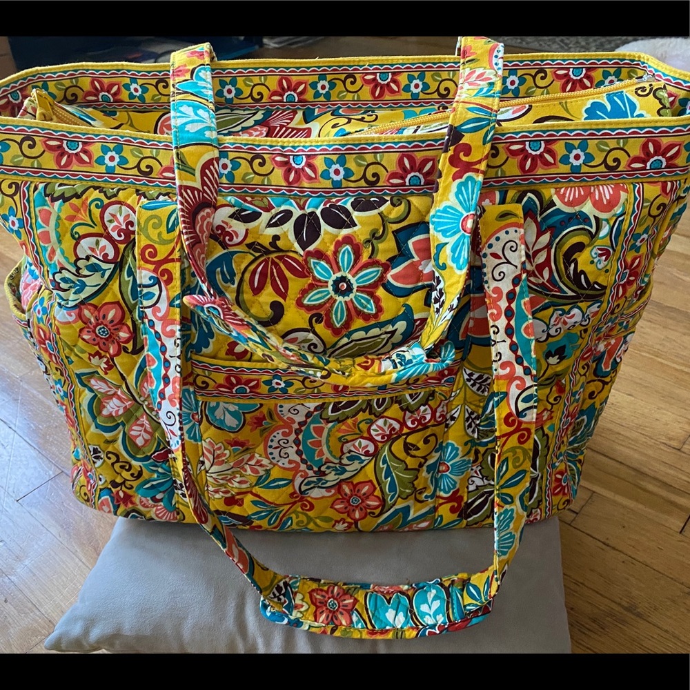 Vera Bradley Provencal Large Tote Bag Multipurpose